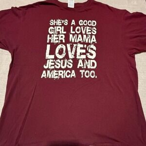 Tom Petty Lyric Graphic T-shirt Burgandy Large Delta Tag